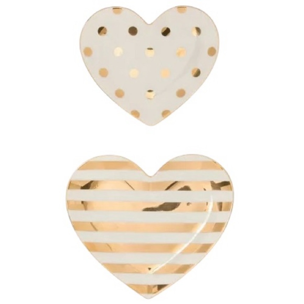 Kate Spade x Lenox Heart Dishes NIB 2 pcs